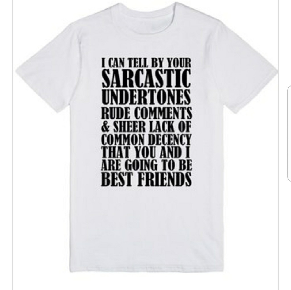 Saecastic Friends Funny Tshirt With Sayings